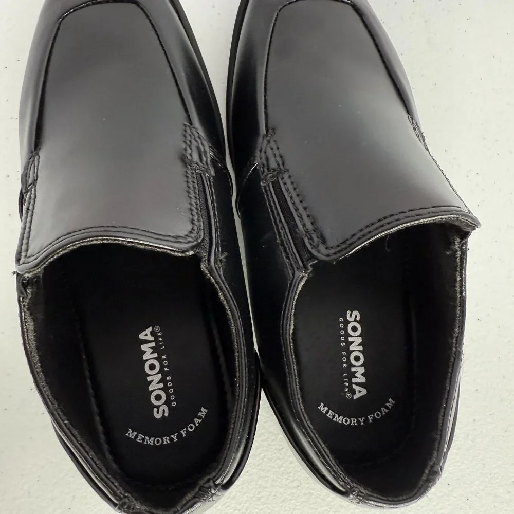 Sonoma Boys‎ Black Slip-On Dress Shoes – Size 13 Medium